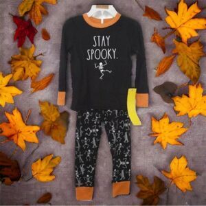 Rae Dunn PJ Essentials "Stay Spooky." Unisex Halloween PJ Set Size 4T